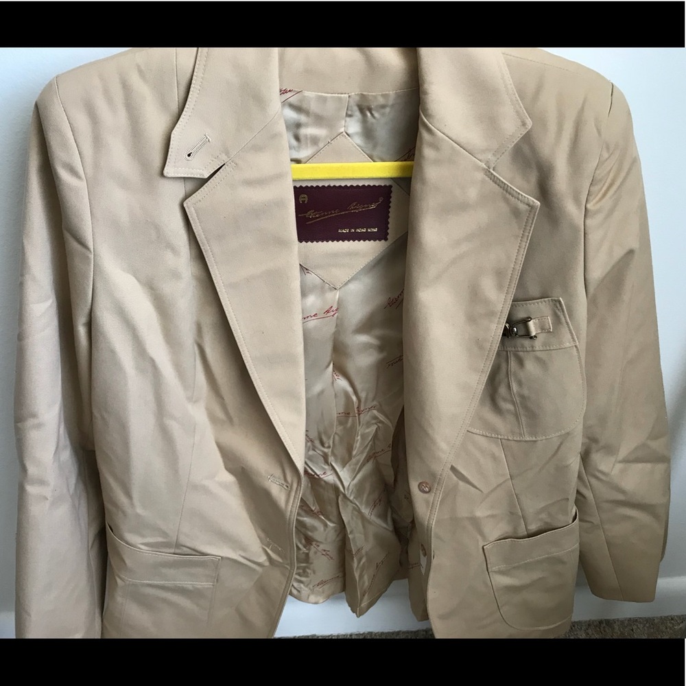 Vintage Tan Blazer / Pea Coat